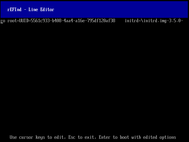 You can edit options passed to the boot loader on a
    single-boot basis.